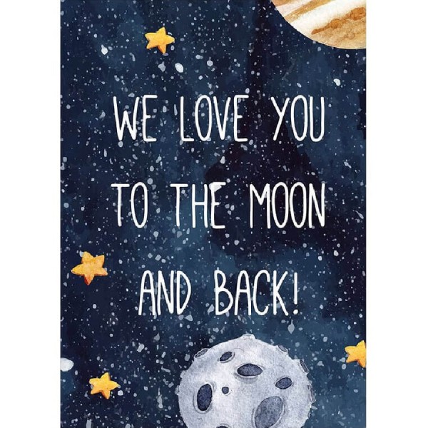 To the moon and back-weltraum