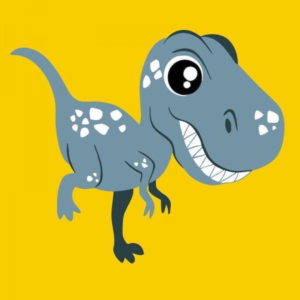 Grauer Dino