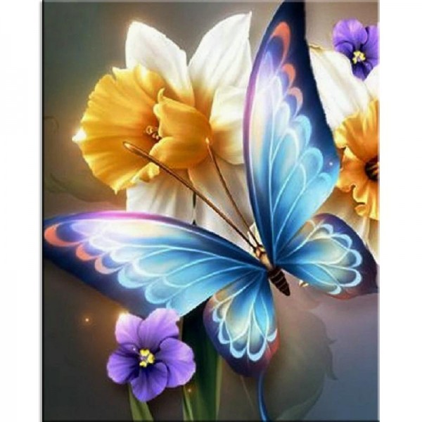Schmetterling auf Narzisse