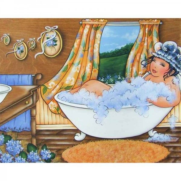 Mollige Damen | In der Badewanne